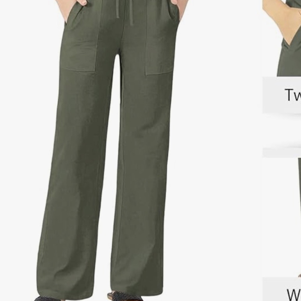 Valerie Stevens Olive Green Women's Chinos